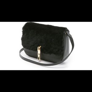 Elizabeth and James Cynnie nano shearling bag